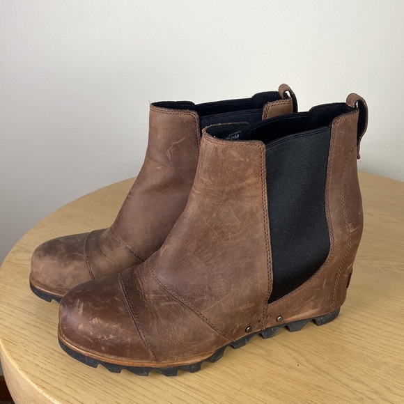 Sorel Joan of Arctic Lea Wedge Ankle Boot Womens 8.5 Snow Winter Outdoors Bootie - Picture 4 of 8